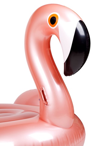 SUNNYLIFE-Στρώμα θαλάσσης SUNNYLIFE Ride-On Float RG Flamingo (155*120 εκ.)