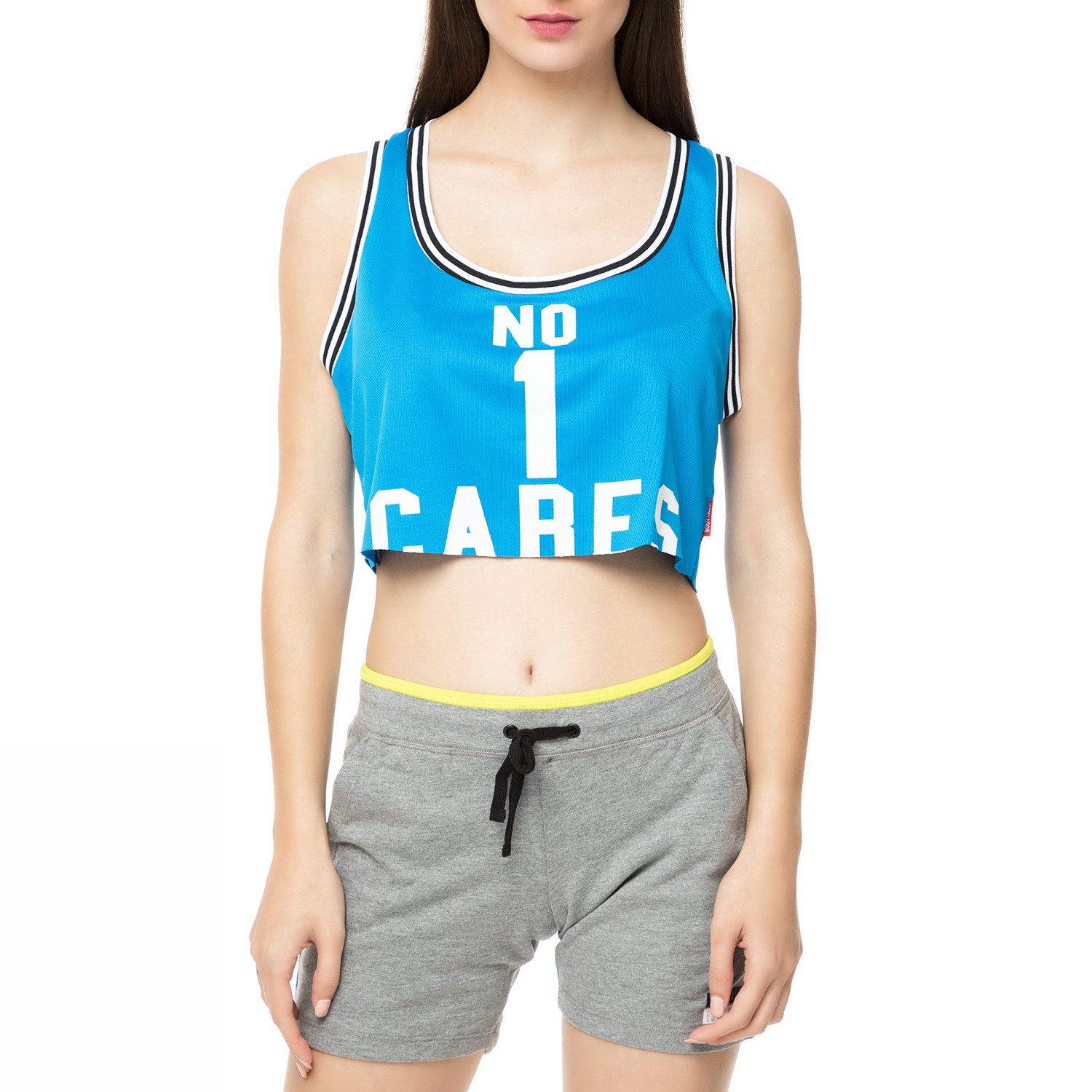 BODYTALK - Γυναικείο crop top μπλε Γυναικεία/Ρούχα/Αθλητικά/T-shirt-Τοπ