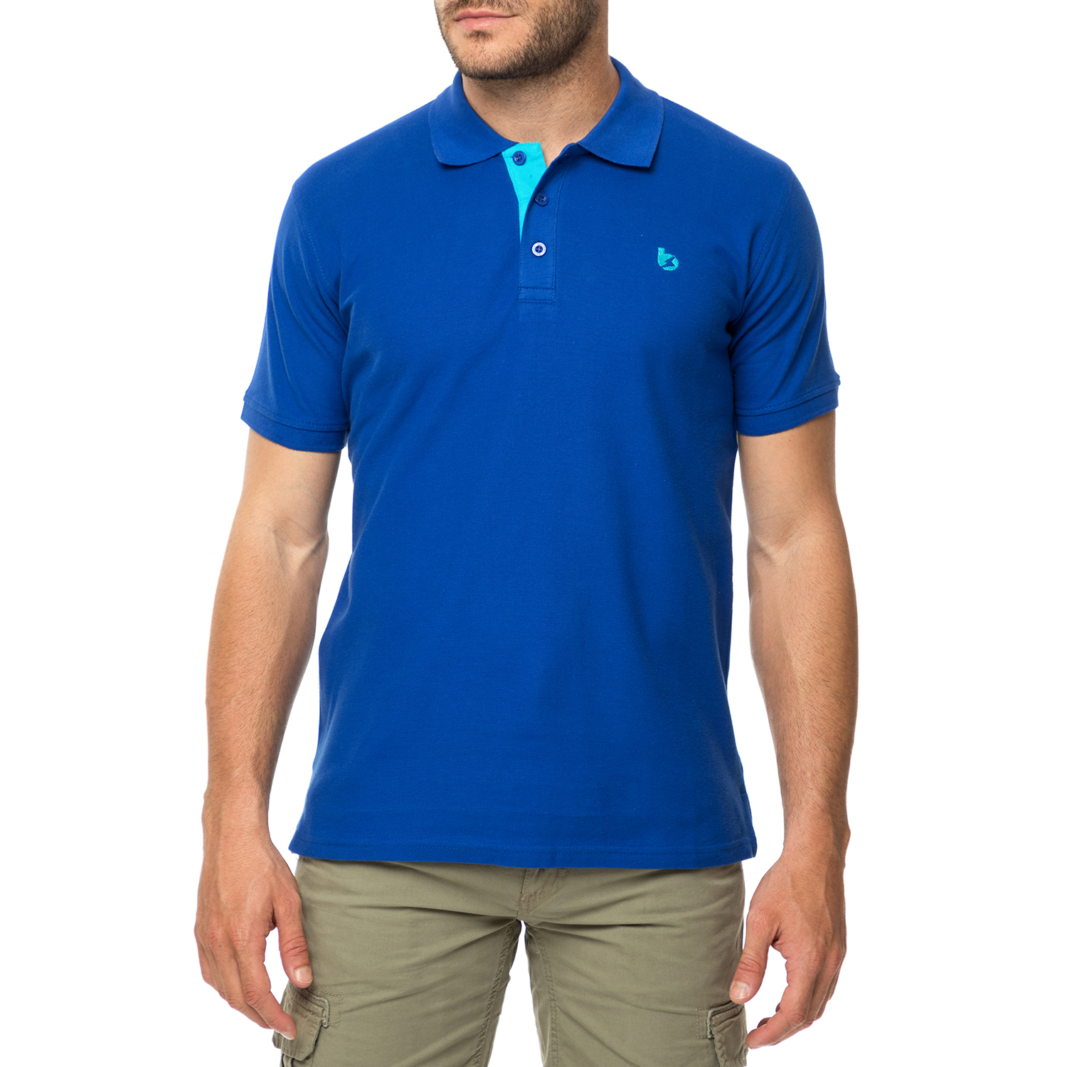 Ανδρικά/Ρούχα/Μπλούζες/Πόλο BATTERY - Ανδρικό πόλο t-shirt BATTERY μπλε royal