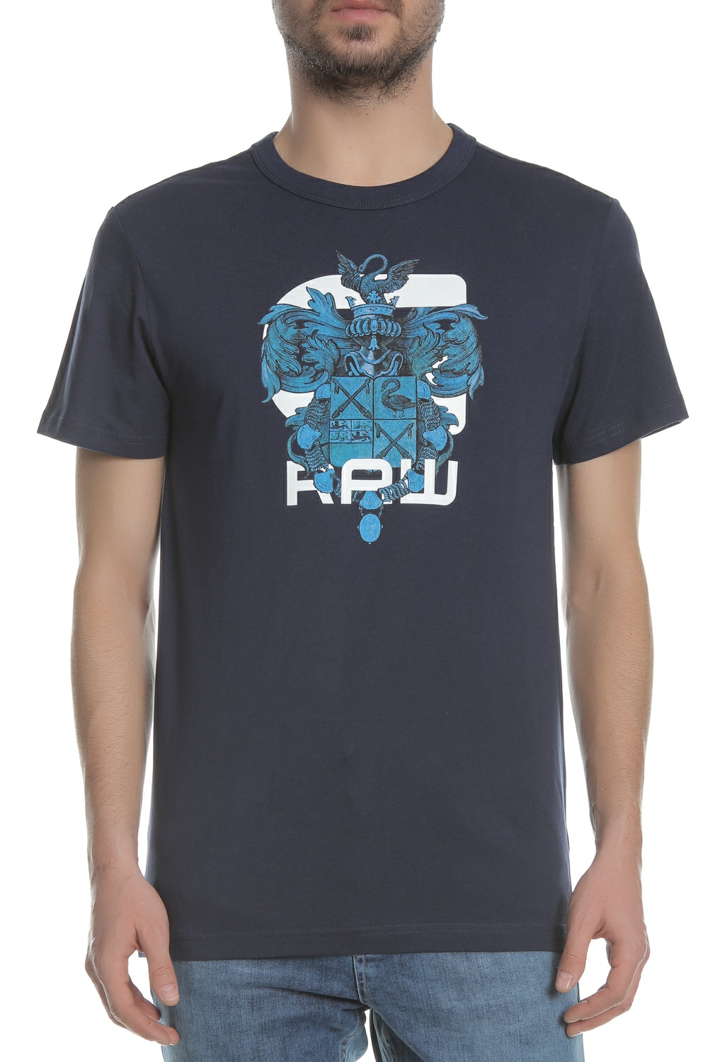 G-STAR RAW G-STAR - Ανδρική κοντομάνικη μπλούζα GRAPHIC 9 R T μπλε