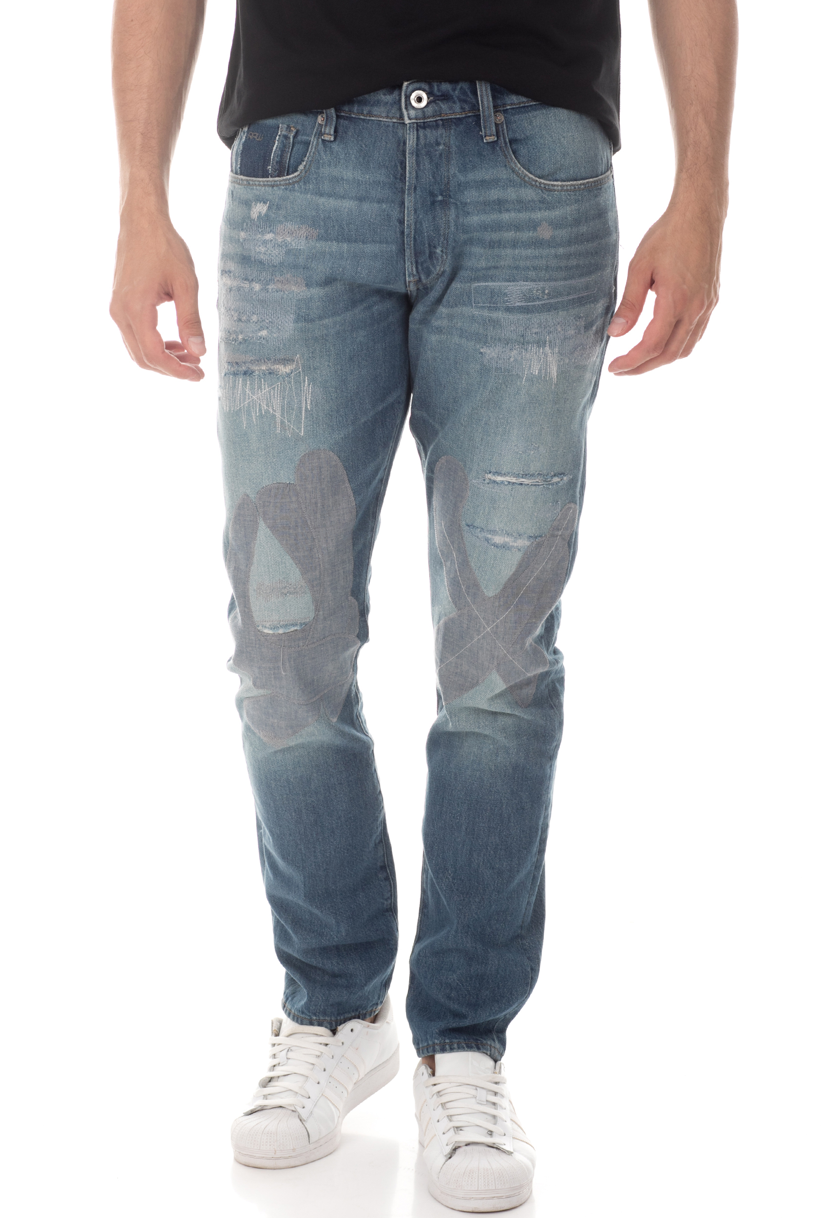 G-STAR RAW G-STAR - Ανδρικό τζιν παντελόνι 3301 G-STAR STRAIGHT TAPERED TAPE RES μπλε
