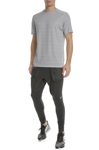 NIKE-Ανδρική κοντομάνικη μπλούζα Nike Dri-FIT Miler γκρι
