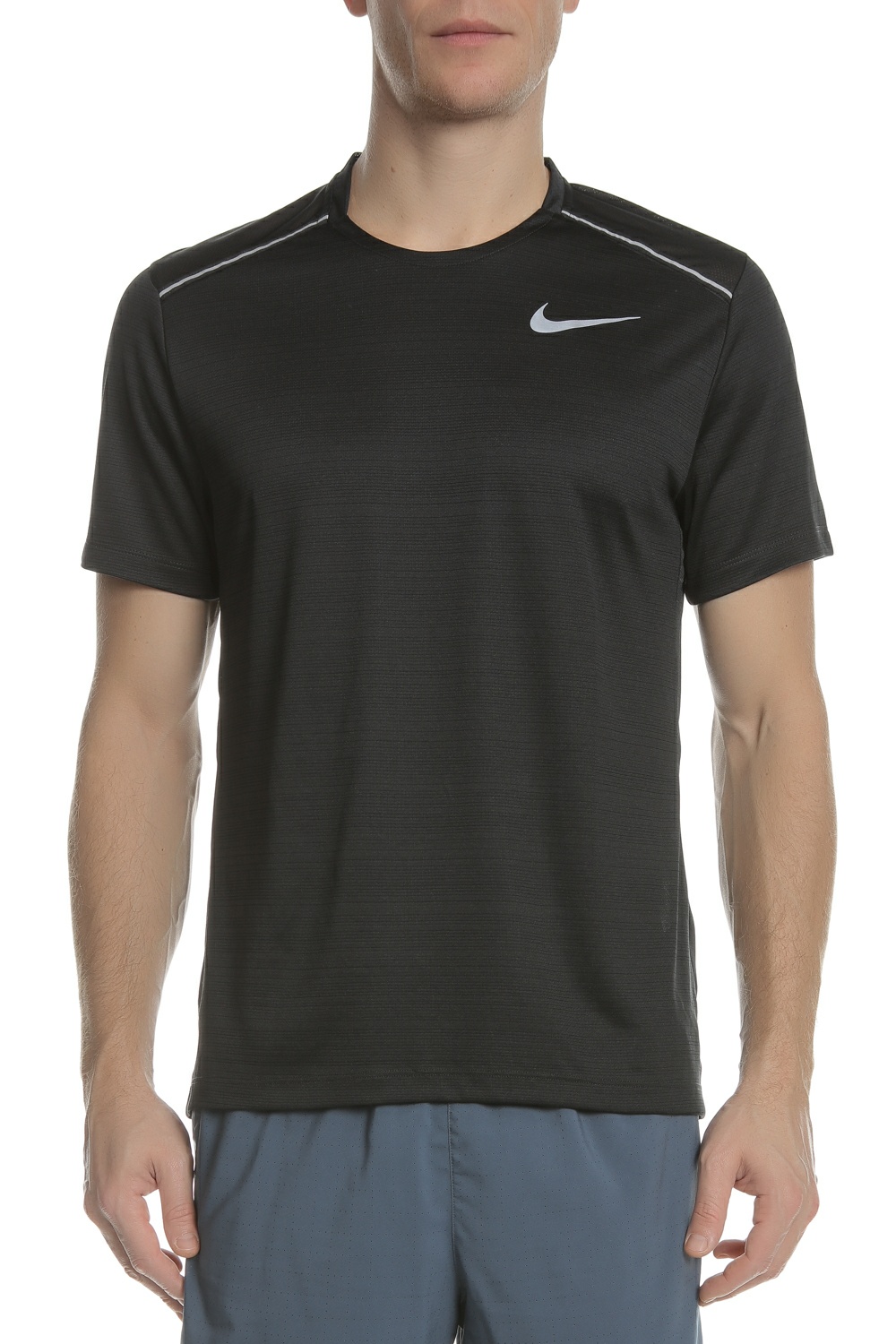 NIKE Ανδρική κοντομάνικη μπλούζα Nike Dri-FIT Miler μαύρη