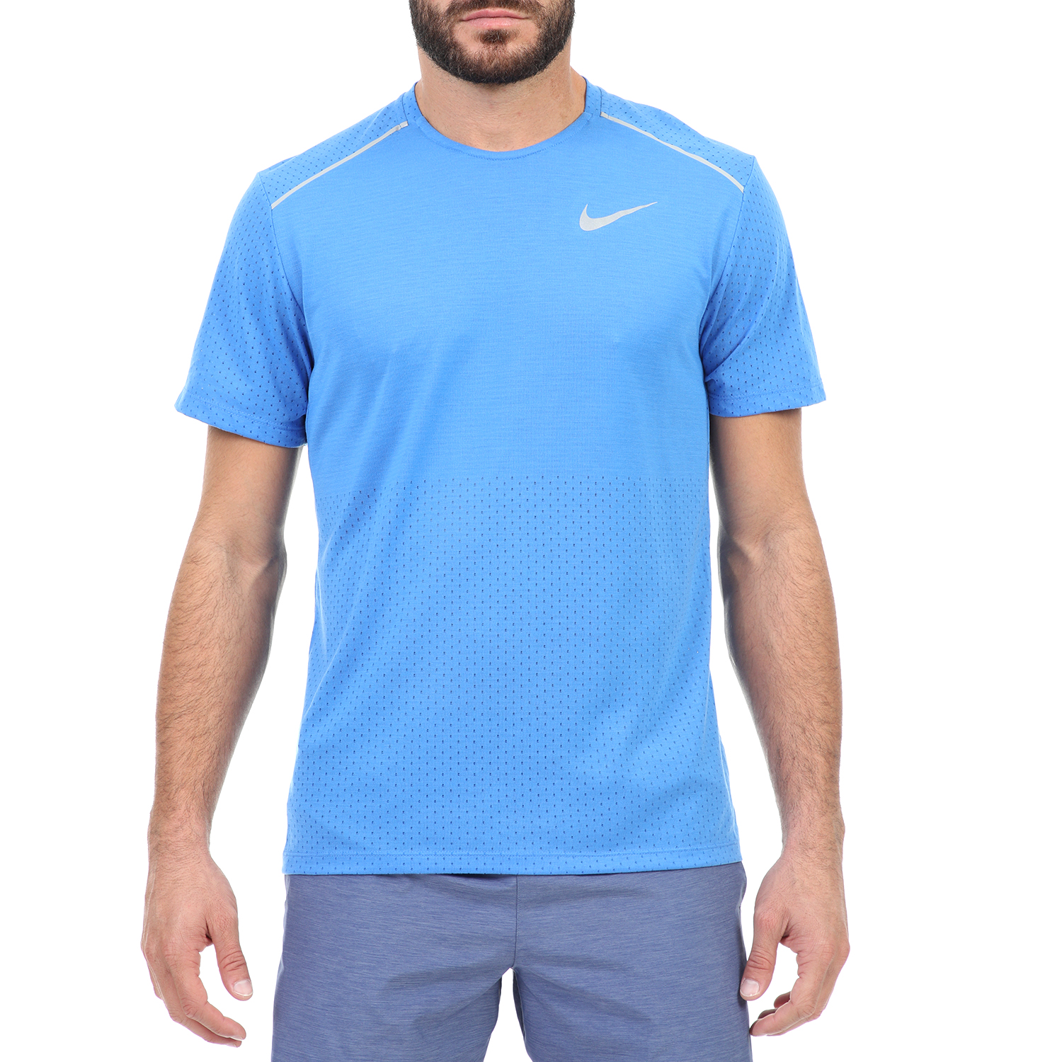 NIKE - Ανδρικό t-shirt NIKE BRTHE RISE 365 SS μπλε Ανδρικά/Ρούχα/Αθλητικά/T-shirt