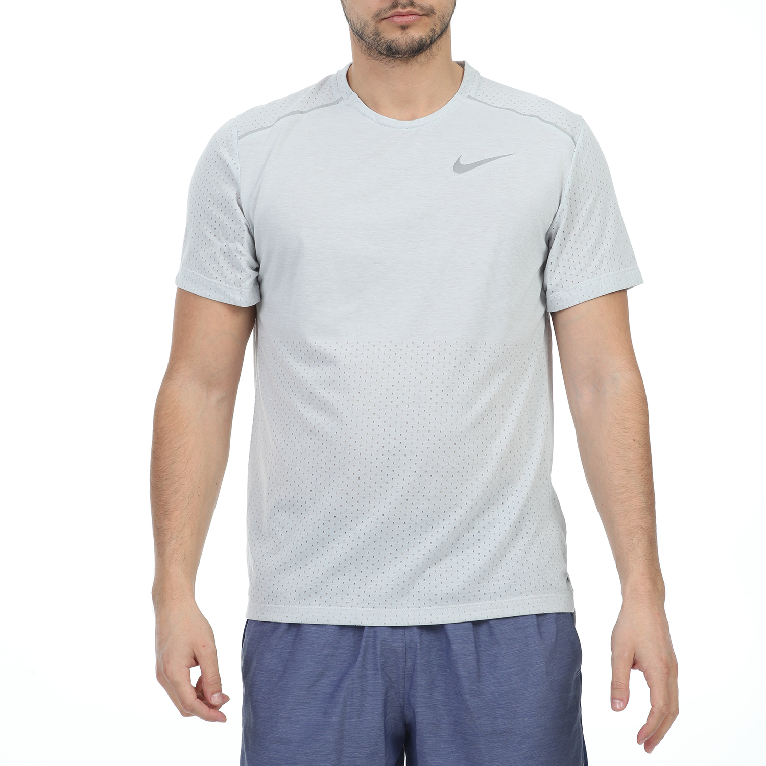 Ανδρικά/Ρούχα/Αθλητικά/T-shirt NIKE - Ανδρική μπλούζα NIKE BRTHE RISE 365 SS μπλε