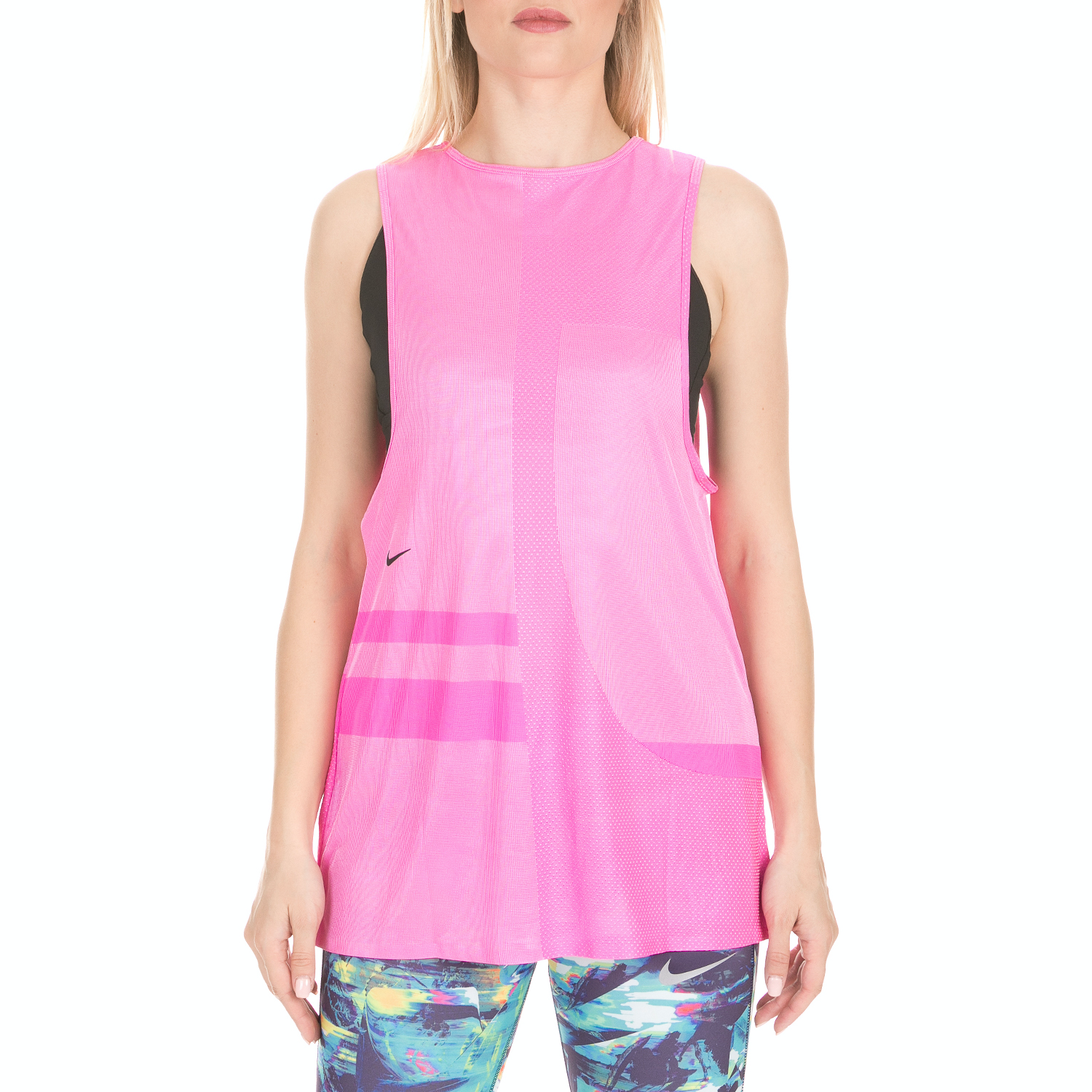 NIKE - Γυναικείο τοπ NIKE TR TCH PCK KNT TANK MSCLE ροζ Γυναικεία/Ρούχα/Αθλητικά/T-shirt-Τοπ