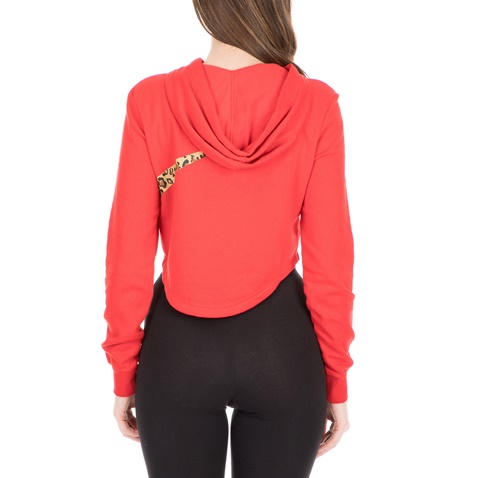 NIKE-Γυναικεία cropped φούτερ μπλούζα NIKE SPORTSWEAR ANML κόκκινη