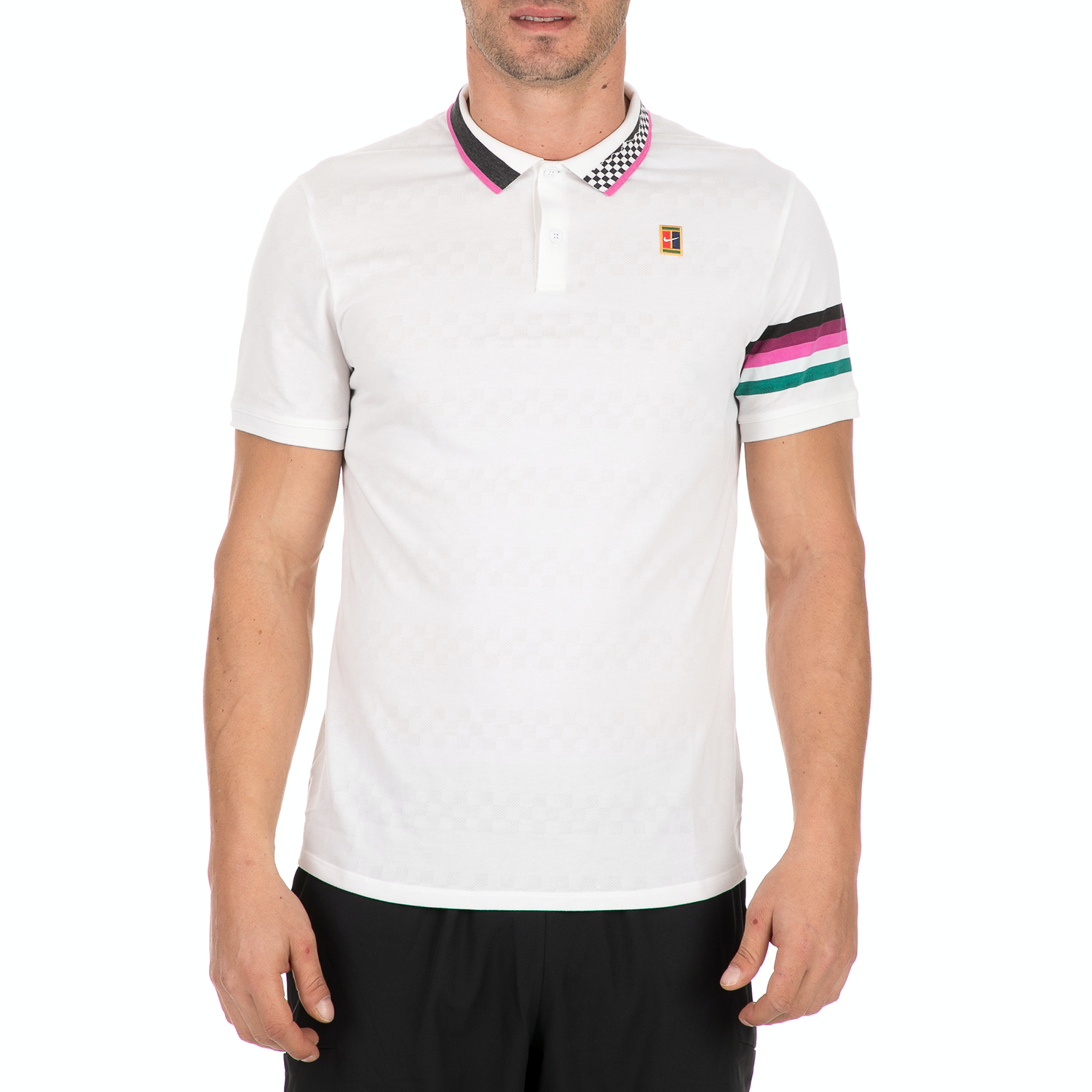NIKE - Ανδρική μπλούζα τένις NIKE ADV POLO MB λευκή Ανδρικά/Ρούχα/Αθλητικά/T-shirt
