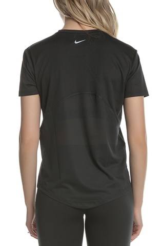 NIKE-Γυναικεία κοντομάνικη μπλούζα για τρέξιμο Nike Miler μαύρη