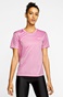 NIKE-Γυναικεία κοντομάνικη μπλούζα NIKE MILER ροζ