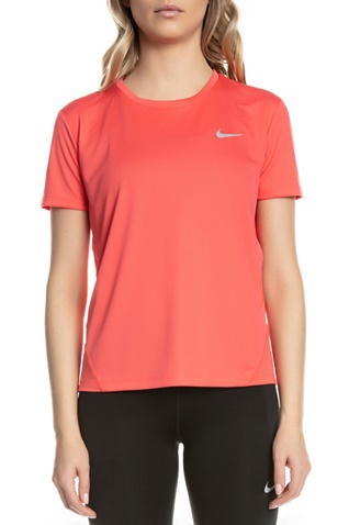 NIKE-Γυναικεία κοντομάνικη μπλούζα Nike Dry Miler πορτοκαλί