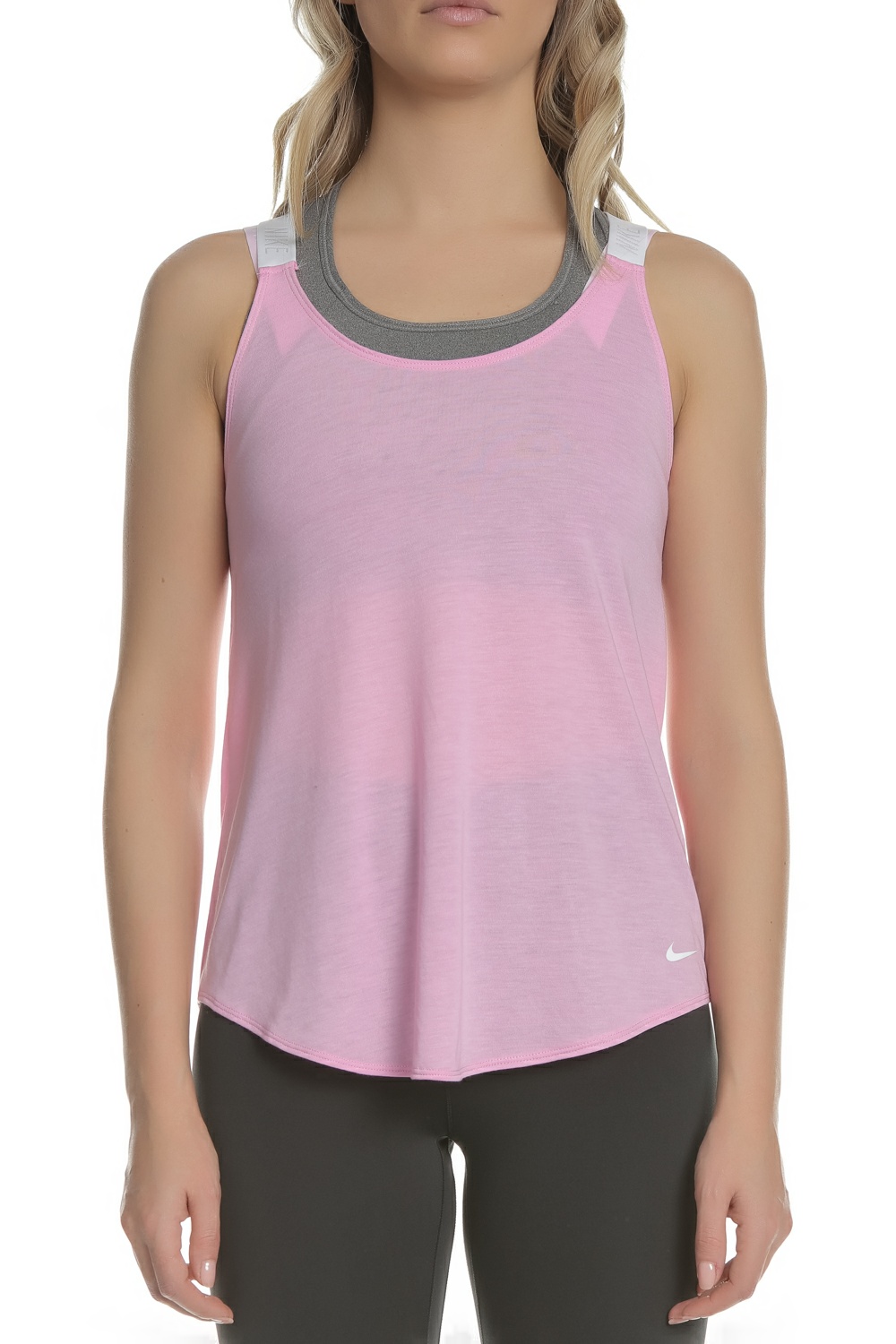 Γυναικεία/Ρούχα/Αθλητικά/T-shirt-Τοπ NIKE - Γυναικεία αμάνικη μπλούζα Nike Dri-FIT ροζ