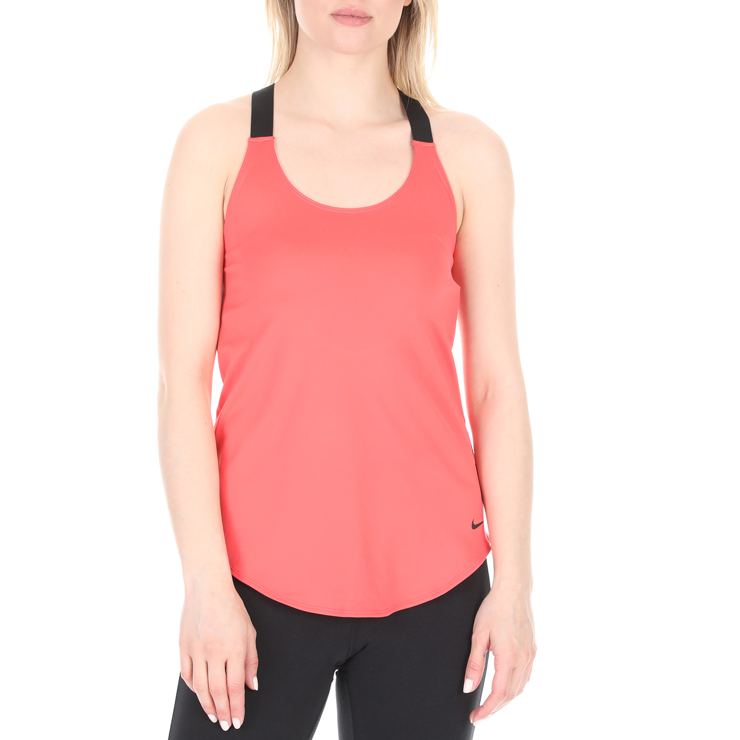 NIKE - Γυναικείο top NIKE DRY TANK ELASTIKA πορτοκαλί Γυναικεία/Ρούχα/Αθλητικά/T-shirt-Τοπ