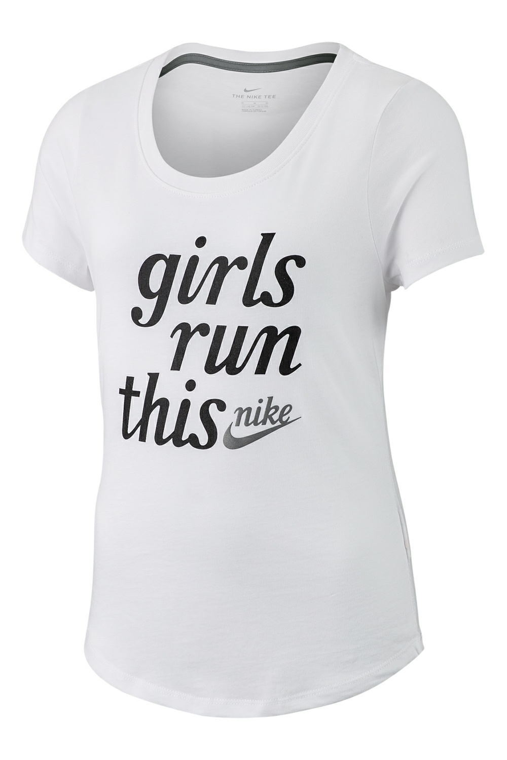 NIKE Κοριτσίστικη κοντομάνικη μπλούζα Nike Sportswear λευκή