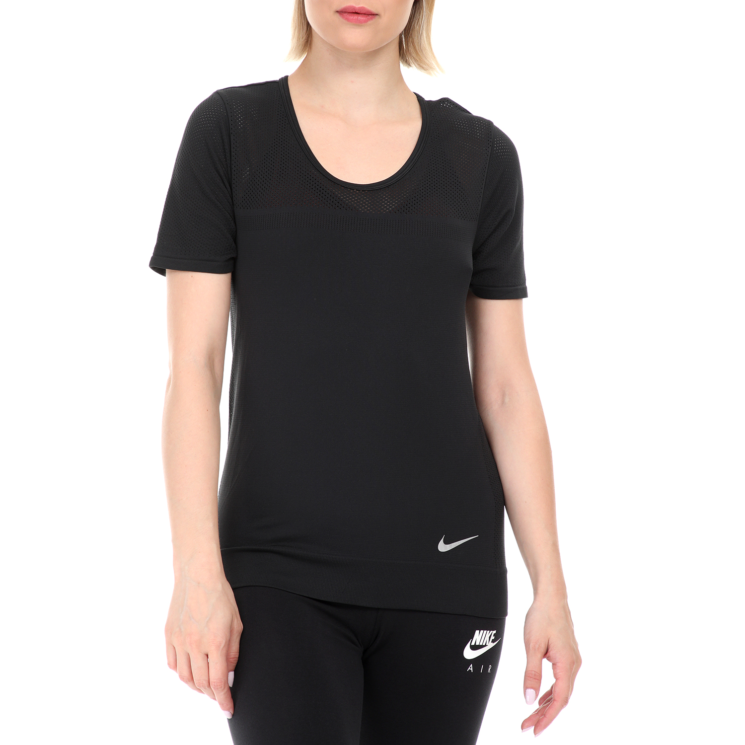 NIKE - Γυναικεία μπλούζα NIKE INFINITE μαύρη Γυναικεία/Ρούχα/Αθλητικά/T-shirt-Τοπ