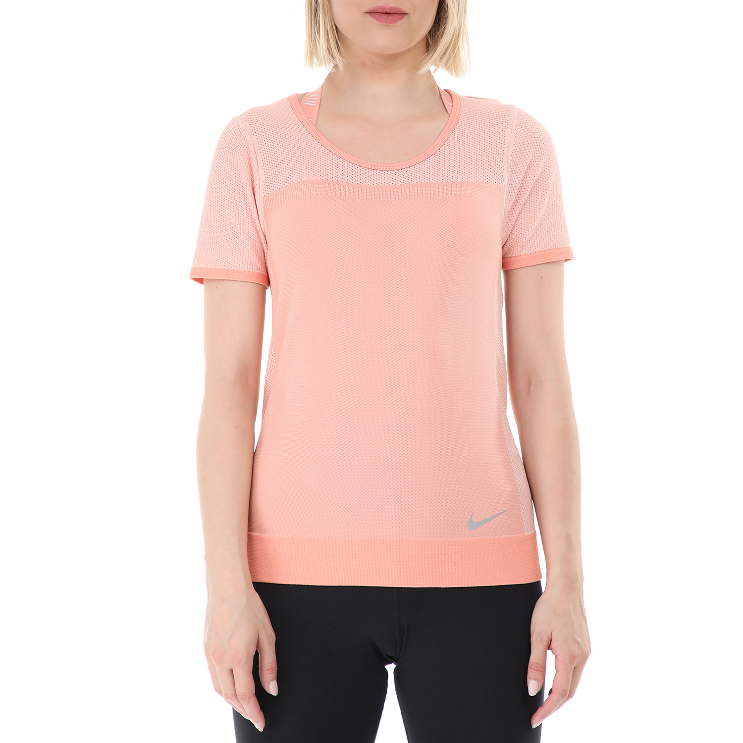 Γυναικεία/Ρούχα/Αθλητικά/T-shirt-Τοπ NIKE - Γυναικείο αθλητικό t-shirt NIKE INFINITE TOP ροζ