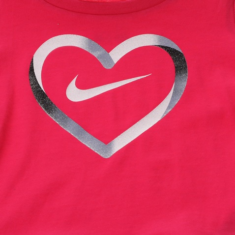 NIKE-Παιδικό σετ μπλούζα και σορτς NIKE HEART ροζ μαύρο