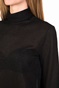 LA DOLLS-Γυναικεία ζιβάγκο μπλούζα GLAMOROUS μαύρη