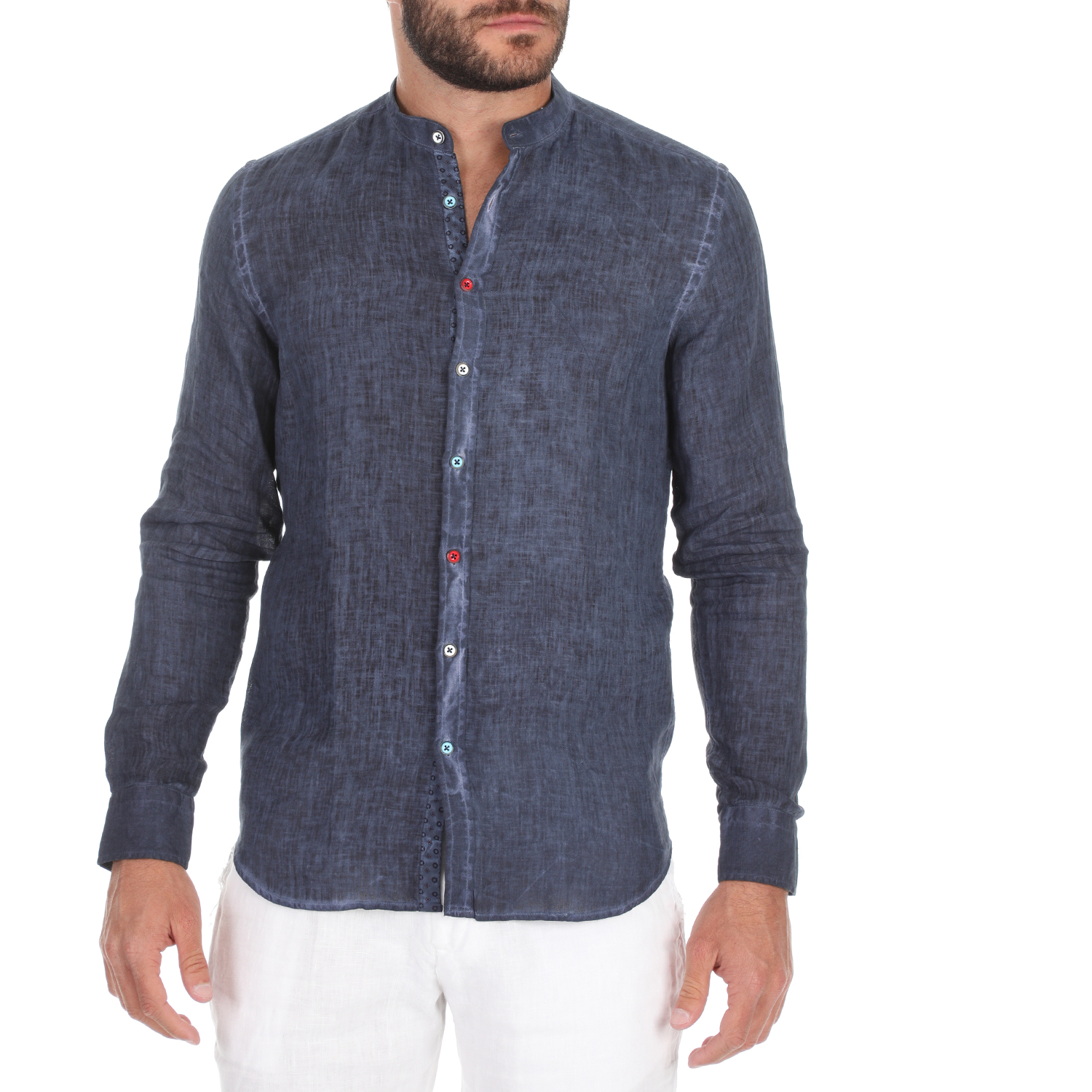 Ανδρικά/Ρούχα/Πουκάμισα/Μακρυμάνικα SSEINSE - Ανδρικό πουκάμισο SSEINSE COREANA μπλε