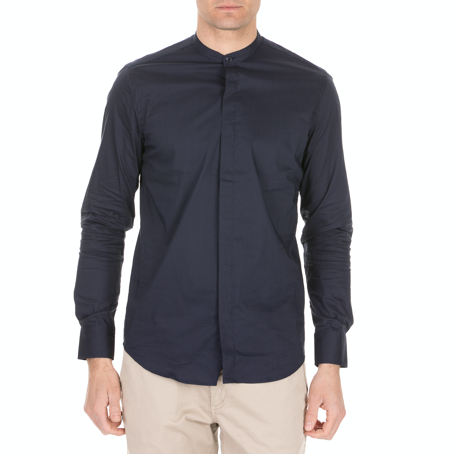 SSEINSE - Ανδρικό πουκάμισο SSEINSE μπλε Ανδρικά/Ρούχα/Πουκάμισα/Μακρυμάνικα