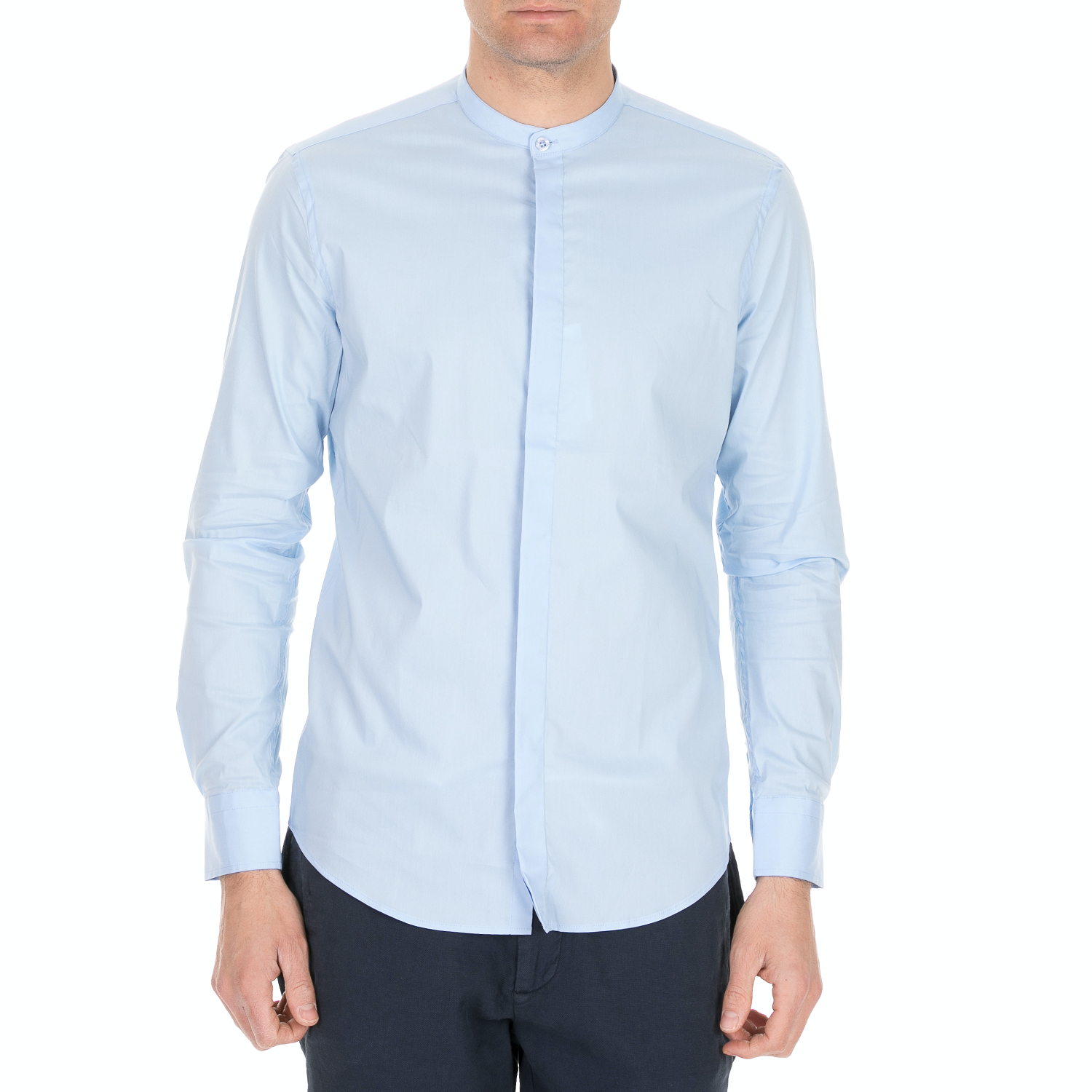 SSEINSE - Ανδρικό πουκάμισο SSEINSE γαλάζιο Ανδρικά/Ρούχα/Πουκάμισα/Μακρυμάνικα