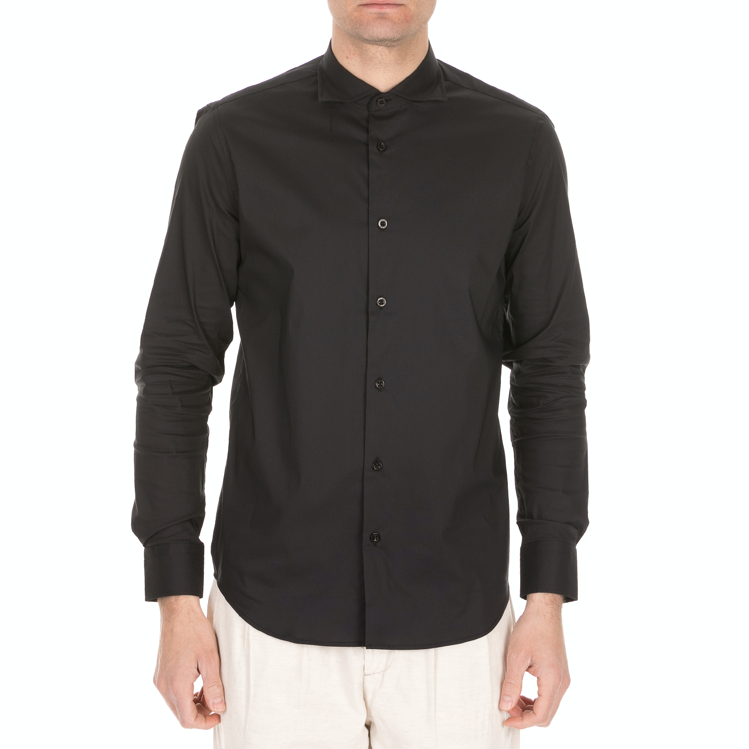 SSEINSE - Ανδρικό πουκάμισο SSEINSE μαύρο