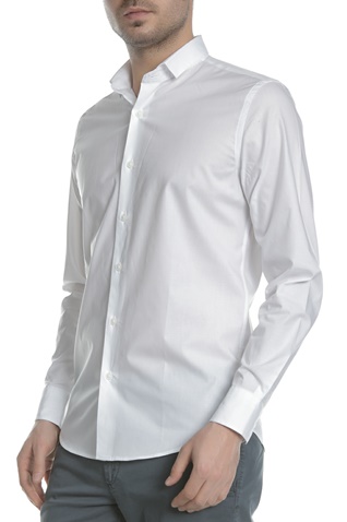 SSEINSE-Ανδρικό μακρυμάνικο πουκάμισο SSEINSE λευκό