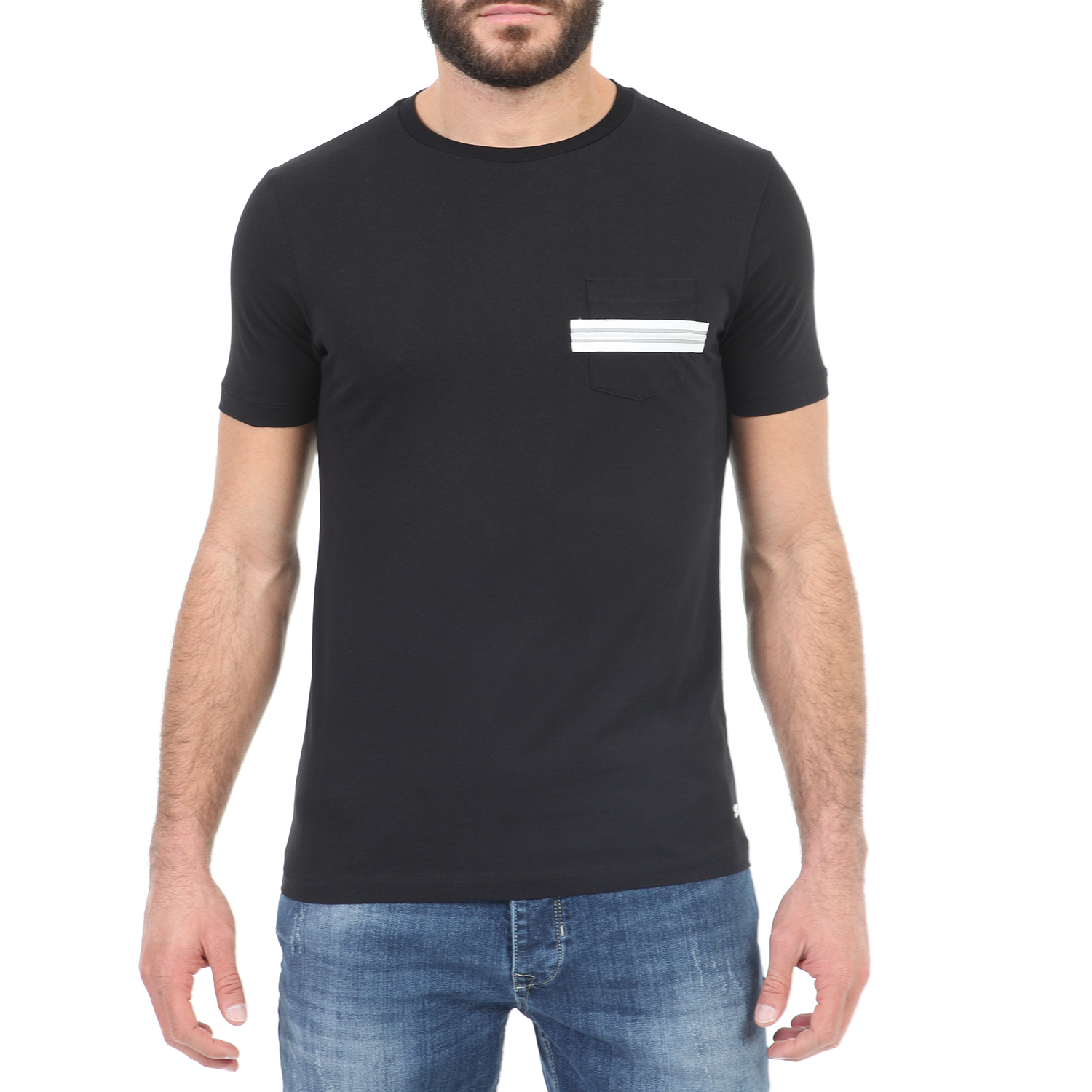 Ανδρικά/Ρούχα/Μπλούζες/Κοντομάνικες SSEINSE - Ανδρικό t-shirt SSEINSE μαύρο