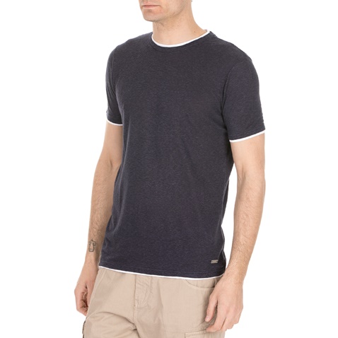 SSEINSE-Ανδρική κοντομάνικη μπλούζα SSEINSE μπλε