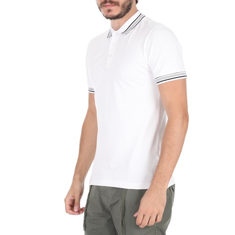 SSEINSE-Ανδρική polo μπλούζα SSEINSE λευκή