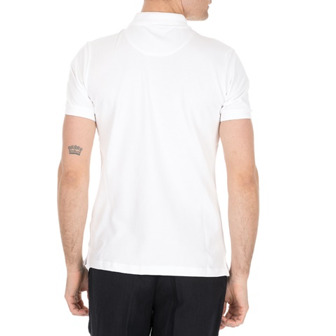 SSEINSE-Ανδρική κοντομάνικη polo μπλούζα SSEINSE λευκή