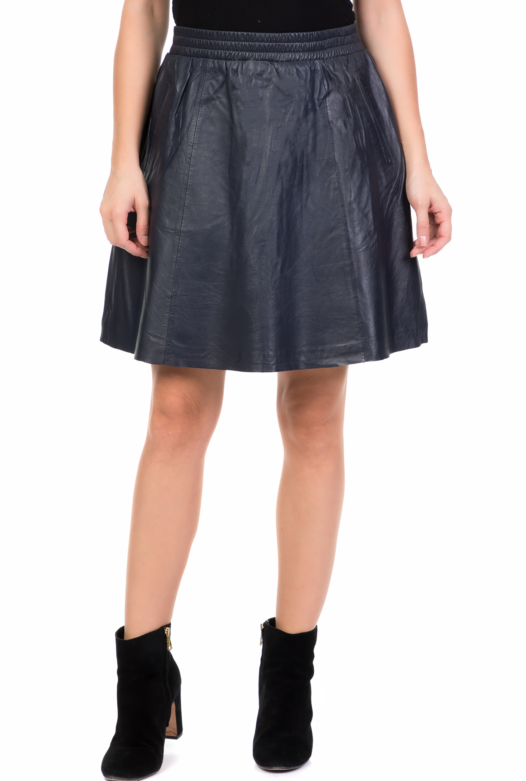 Γυναικεία/Ρούχα/Φούστες/Μίνι NUMPH - Γυναικεία δερμάτινη μίνι φούστα FILICIDAD NUMPH μαύρη