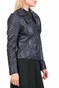 NUMPH-Γυναικείο δερμάτινο jacket BACUPARI NUMPH σκούρο μπλε