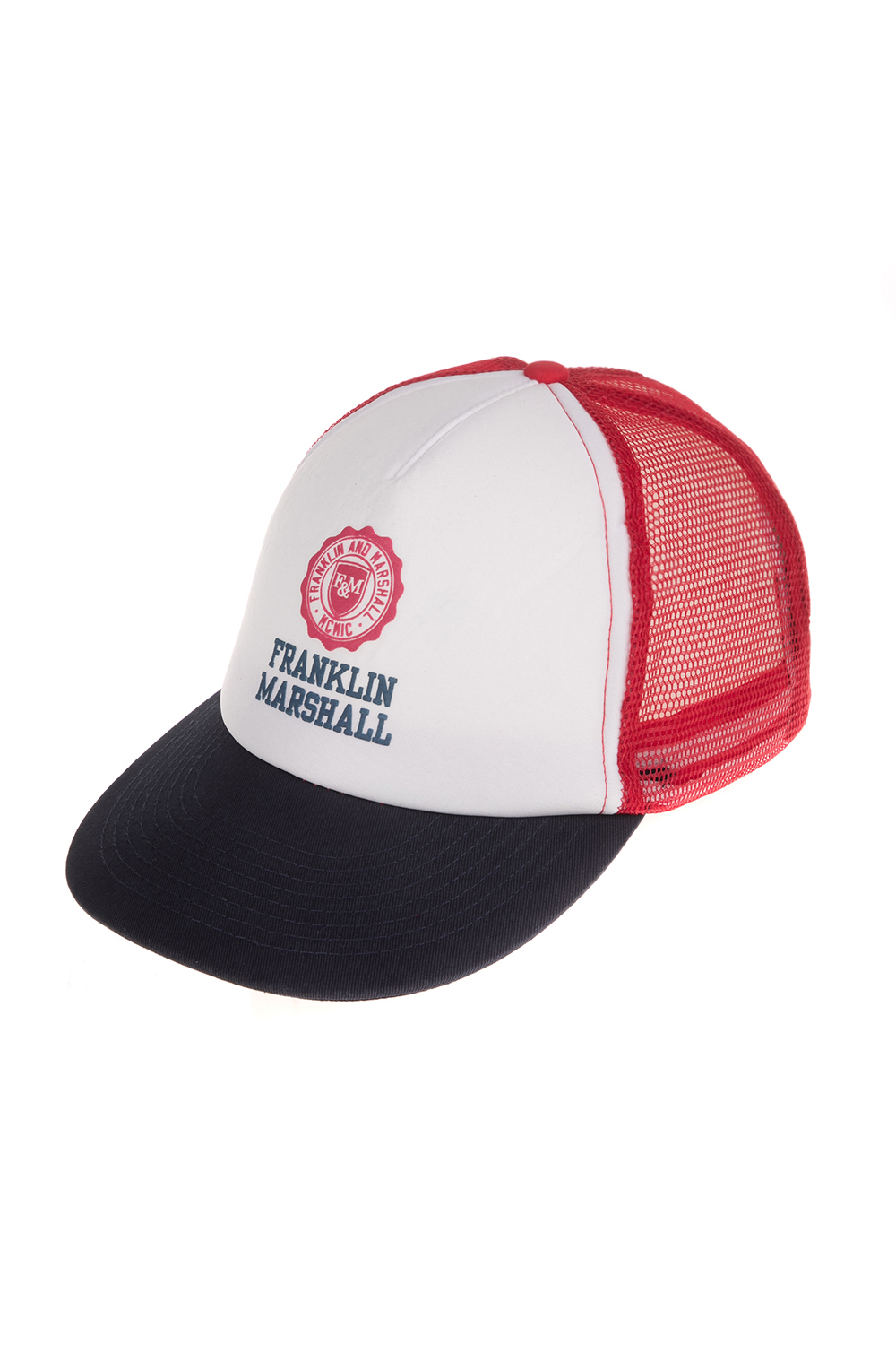 FRANKLIN & MARSHALL - Ανδρικό καπέλο FRANKLIN & MARSHALL μαύρο-λευκό Ανδρικά/Αξεσουάρ/Καπέλα/Casual