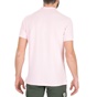 FRANKLIN & MARSHALL-Ανδρική polo μπλούζα FRANKLIN & MARSHALL ροζ
