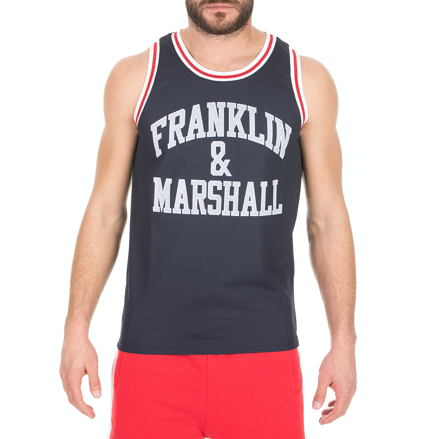 FRANKLIN & MARSHALL FRANKLIN & MARSHALL - Ανδρικό t-shirt FRANKLIN & MARSHALL μπλε