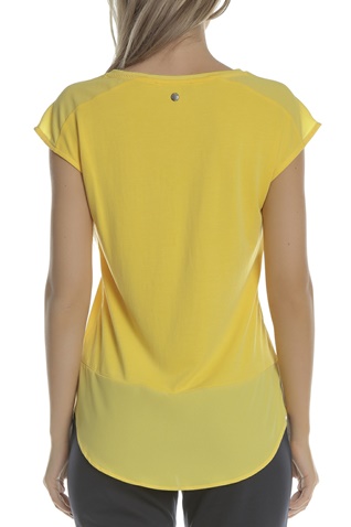 GARCIA JEANS-Γυναικεία κοντομάνικη μπλούζα GARCIA JEANS κίτρινη