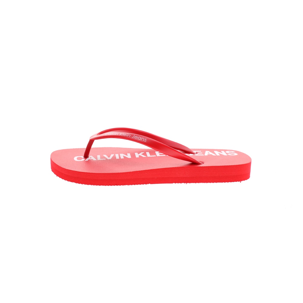 Γυναικεία/Παπούτσια/Σαγιονάρες-Slides CALVIN KLEIN JEANS - Γυναικείες σαγιονάρες CK UNDERWEAR DORI κόκκινες