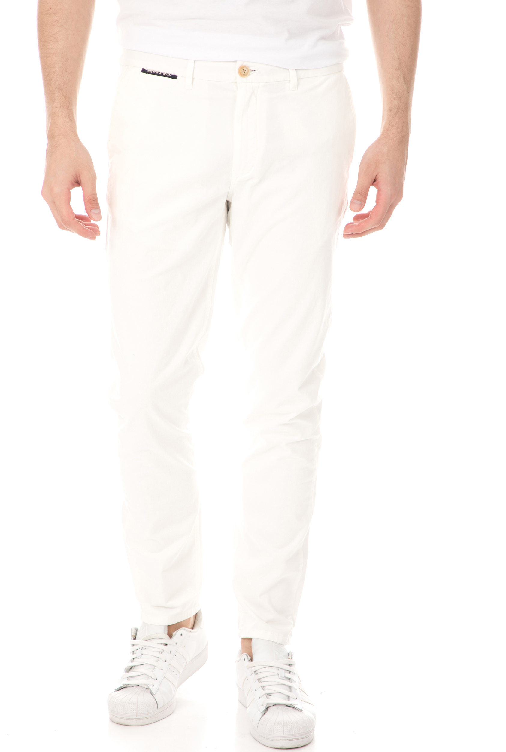 SCOTCH & SODA - Ανδρικό παντελόνι SCOTCH & SODA λευκό Ανδρικά/Ρούχα/Παντελόνια/Chinos