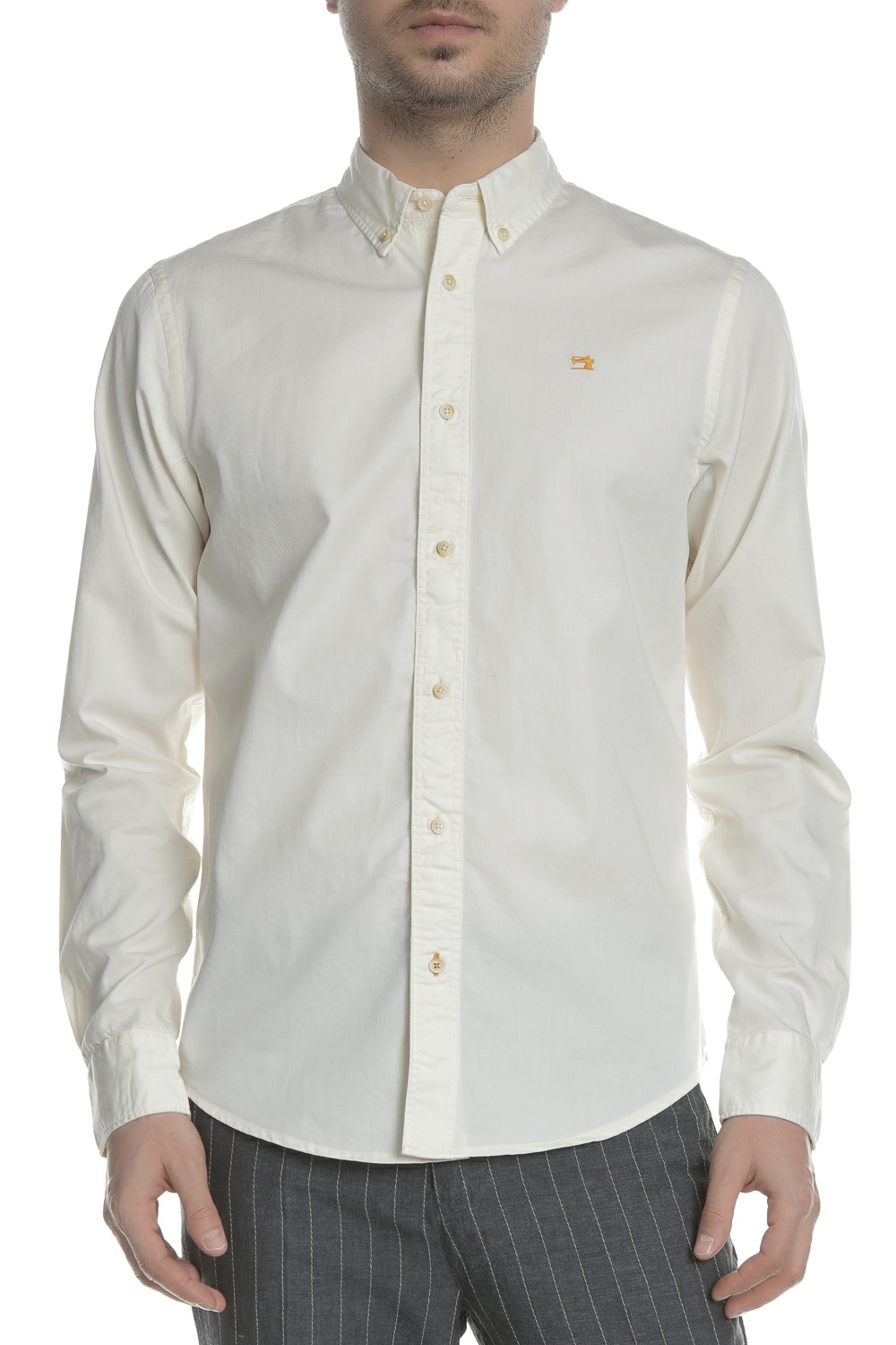 SCOTCH & SODA - Ανδρικό μακρυμάνικο πουκάμισο Scotch & Soda λευκό Ανδρικά/Ρούχα/Πουκάμισα/Μακρυμάνικα