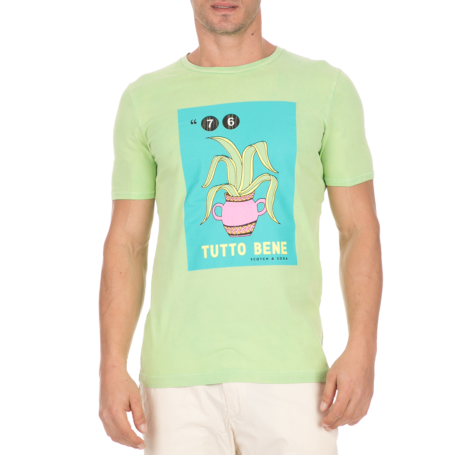 SCOTCH & SODA - Ανδρικό t-shirt SCOTCH & SODA πράσινο Ανδρικά/Ρούχα/Μπλούζες/Κοντομάνικες