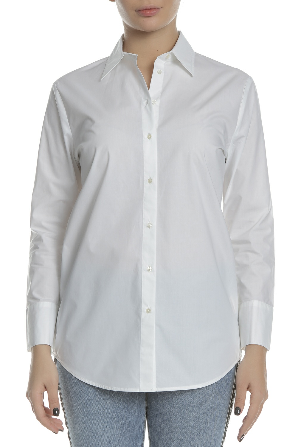 Γυναικεία/Ρούχα/Πουκάμισα/Μακρυμάνικα SCOTCH & SODA - Γυναικείο μακρυμάνικο πουκάμισο SCOTCH & SODA BOYFRIEND FIT λευκό