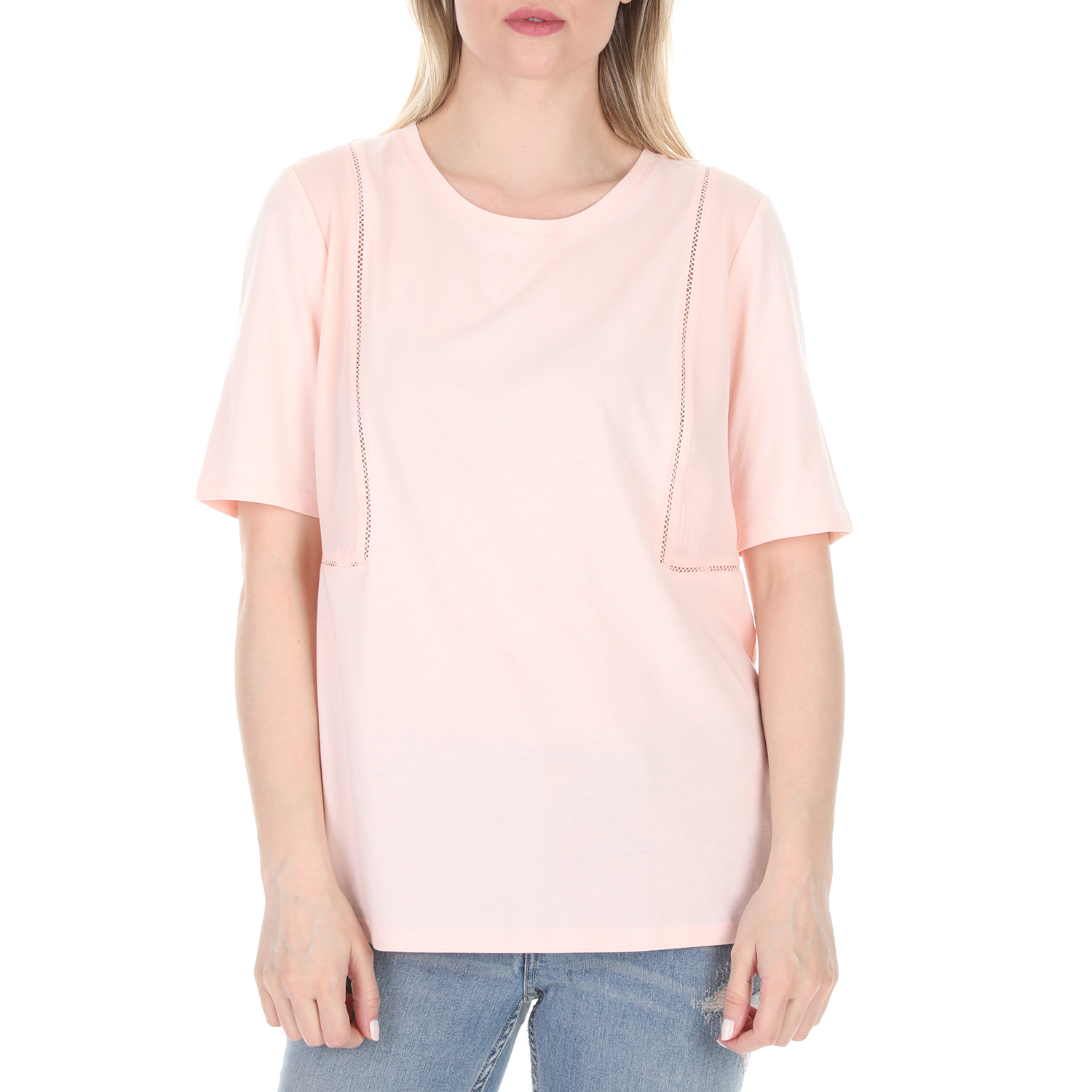 Γυναικεία/Ρούχα/Μπλούζες/Κοντομάνικες SCOTCH & SODA - Γυναικεία μπλούζα SCOTCH & SODA ροζ