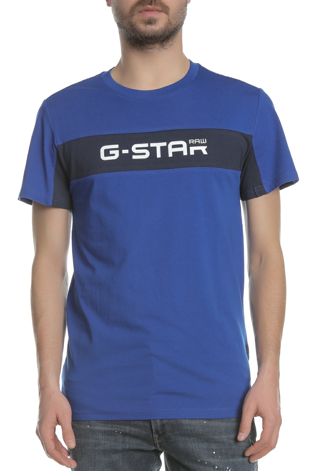 Ανδρικά/Ρούχα/Μπλούζες/Κοντομάνικες G-STAR - Ανδρική μπλούζα G-STAR μπλε