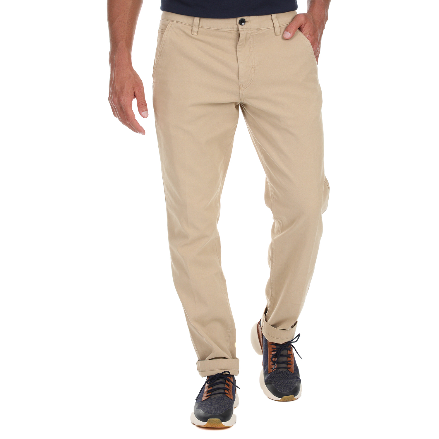 CK - Ανδρικό casual παντελόνι CK μπεζ Ανδρικά/Ρούχα/Παντελόνια/Chinos