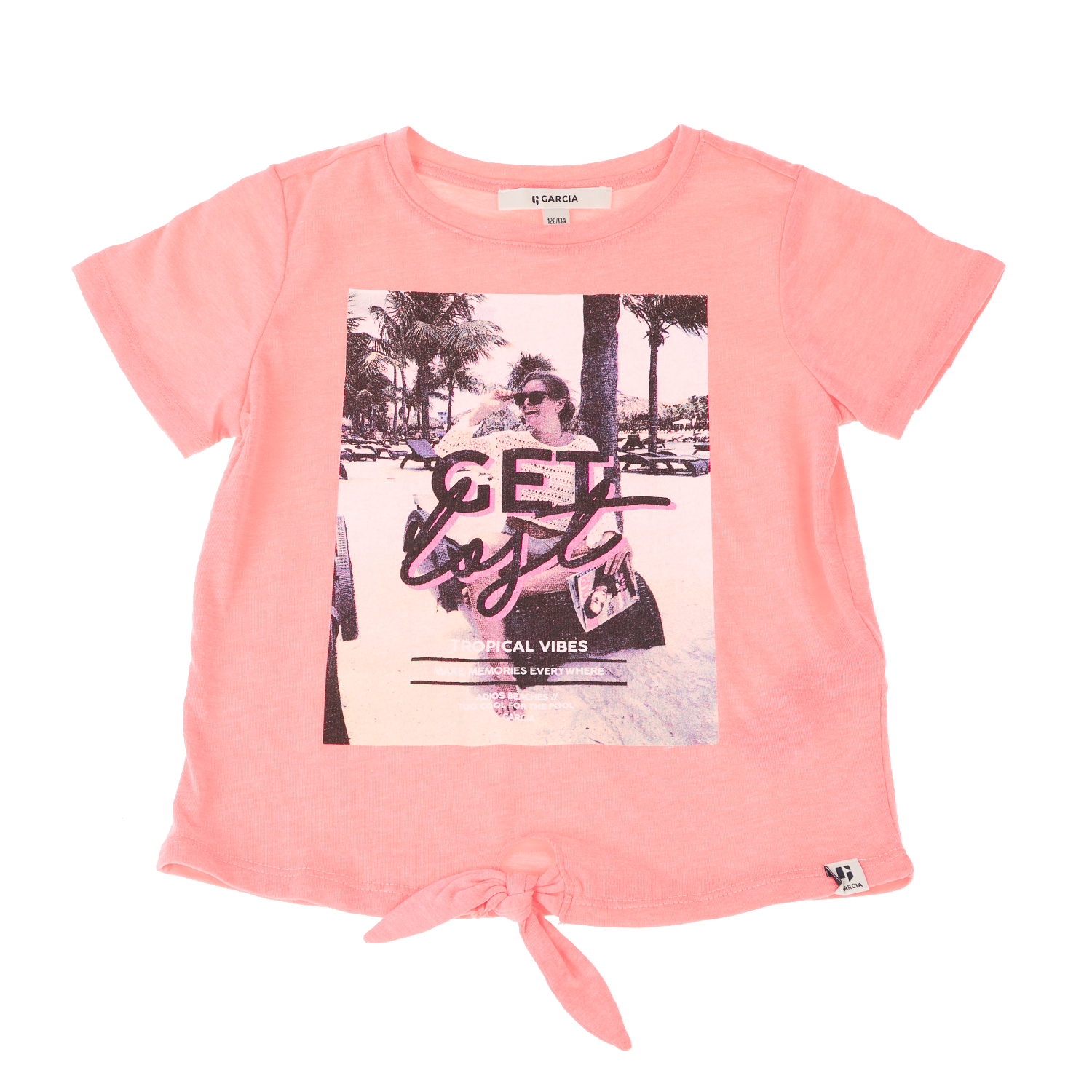Παιδικά/Girls/Ρούχα/Μπλούζες Κοντομάνικες-Αμάνικες GARCIA JEANS - Παιδικό t-shirt για κορίτσια GARCIA JEANS ροζ