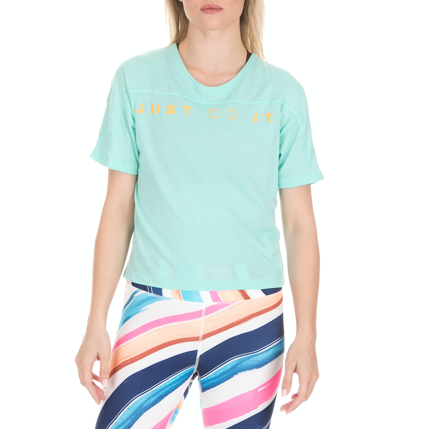NIKE - Γυναικείο t-shirt NIKE MILER SURF μπλε Γυναικεία/Ρούχα/Αθλητικά/T-shirt-Τοπ
