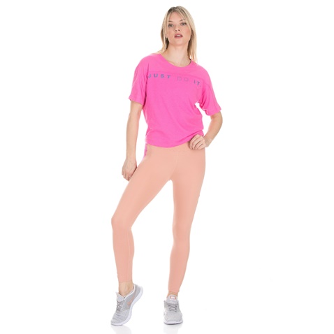 NIKE-Γυναικείο t-shirt NIKE MILER SURF ροζ