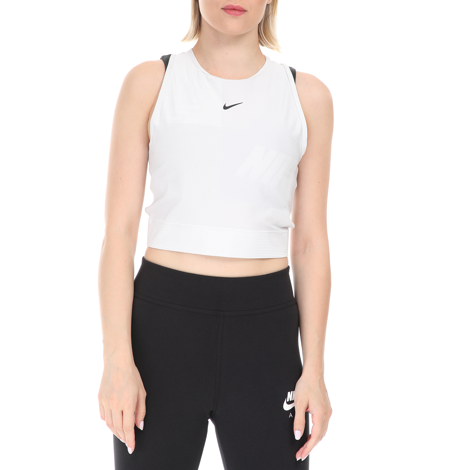 NIKE - Γυναικείο αθλητικό φανελάκι Nike Pro HyperCool Women's Tan λευκό Γυναικεία/Ρούχα/Αθλητικά/T-shirt-Τοπ