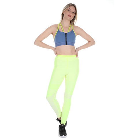 NIKE-Γυναικείο αθλητικό μπουστάκι Nike Zip Indy Women's Light Su μπλε κίτρινο